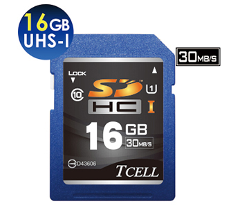 SDHC UHS-I 16GB 30MB/s Carte mémoire de haute vitesse